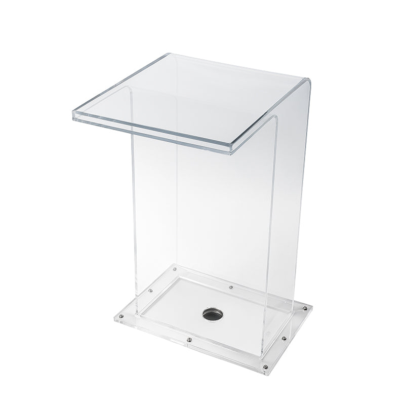 Clear acrylic display case on a white background &ndash; HuiQi Fountain