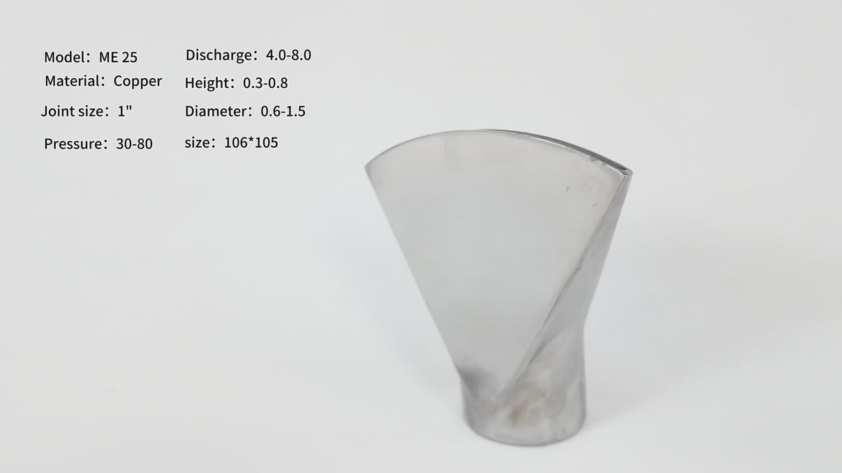 ME&MES Series – Fan-Shaped Water Film Nozzles &ndash; HuiQi Fountain