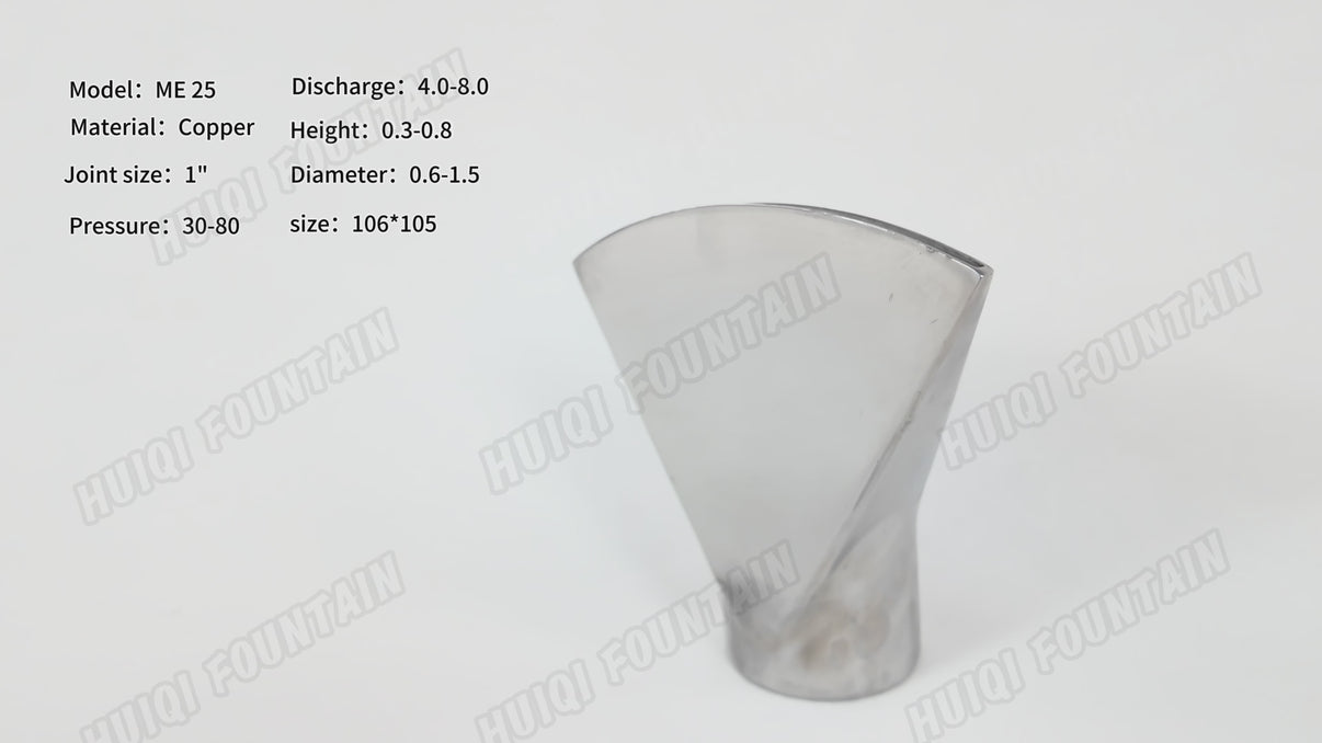 ME&MES Series – Fan-Shaped Water Film Nozzles – HuiQi Fountain