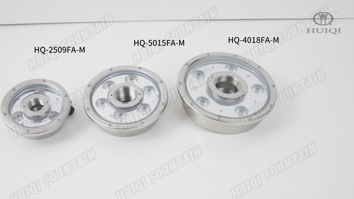 HQ-FA Series LED Fountain Lights – IP68 Waterproof Lighting – HuiQi Fountain