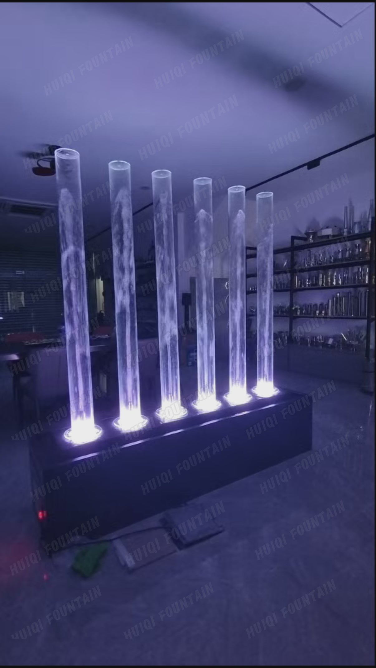 RF Series Stainless Steel Fountain Column - Modern Water Feature – HuiQi Fountain