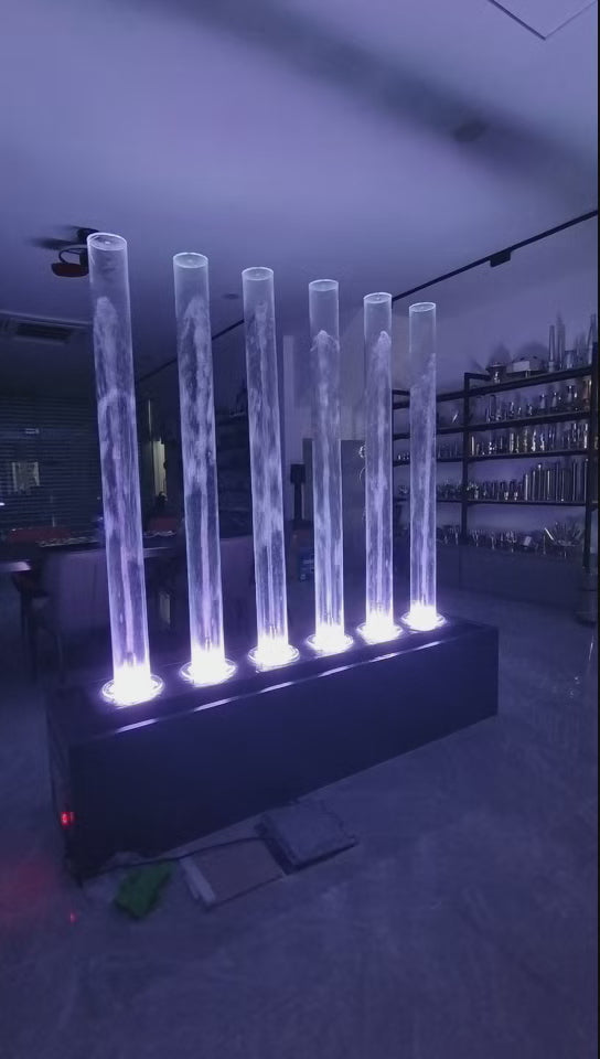 RF Series Stainless Steel Fountain Column | Modern Water Feature &ndash; HuiQi Fountain
