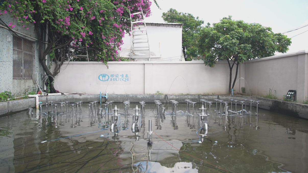 F02S Stainless Steel Sparkling Wave Fountain | Courtyard & Indoor Outdoor &ndash; HuiQi Fountain