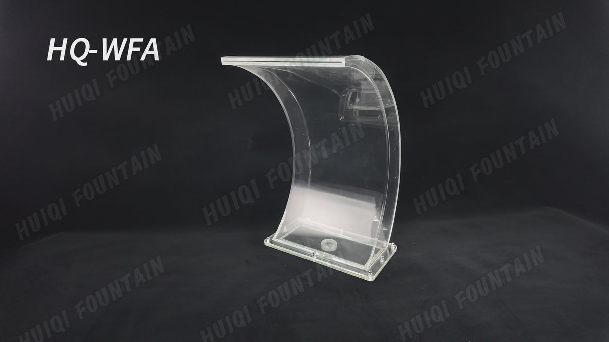 HQ-WFA Arc Hook Water Curtain Spa - Acrylic Waterfall Pool & Spa Fountain – HuiQi Fountain